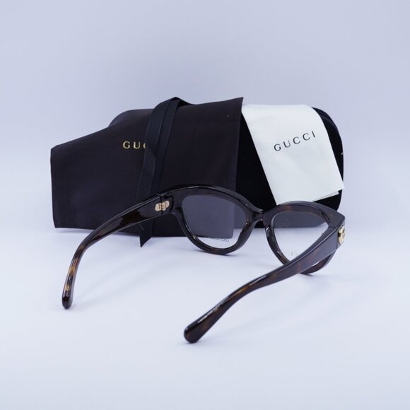 Gucci GG1598O 002 Cat Eye Eyeglasses 51mm - Havana - Picture 5 of 11